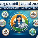 16 march 2026 current affairs marathi
