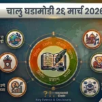 चालू घडामोडी २६ मार्च २०२६ |Current Affairs In Marathi 25 march 2026