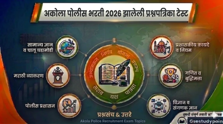 Akola Police bharti 2026 Complete Question Paper Test